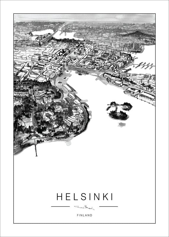 Kaverini Helsinki kaupunkijuliste